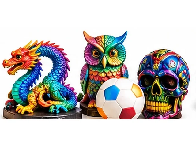 Multi-Color 3D Products examples